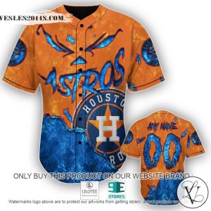 Houston Astros Blood Personalized Baseball Jersey