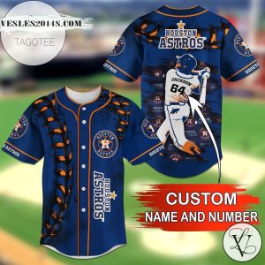 Houston Astros Personalized Name Number Baseball Jersey Shirt – MLB