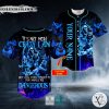 How Crazy I Am But How Much I Enjoy Blue Smoke Grim Reaper Skull Custom Baseball Jersey