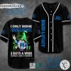 I Only Drink Bud Light 3 Days A Week Yesterday Today Tomorrow Baseball Jersey