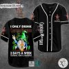 I Only Drink Captain Morgan 3 Days A Week Yesterday Today Tomorrow Baseball Jersey