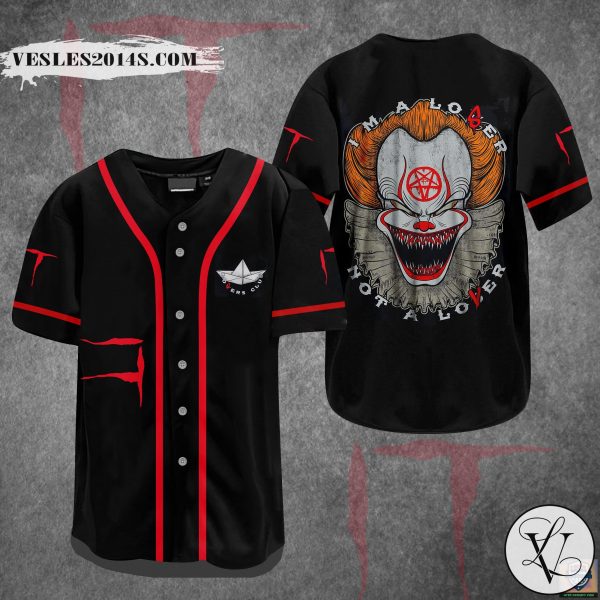 IT Pennywise I’m A Loser Not A Lover Baseball Jersey Shirt