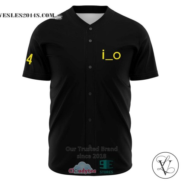 I_O Acid 444 black Baseball Jersey