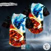 Ice Fire Skull Baseball Jersey