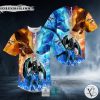Ice Fire Wolf Grim Reaper Fire Lightning Skull Baseball Jersey