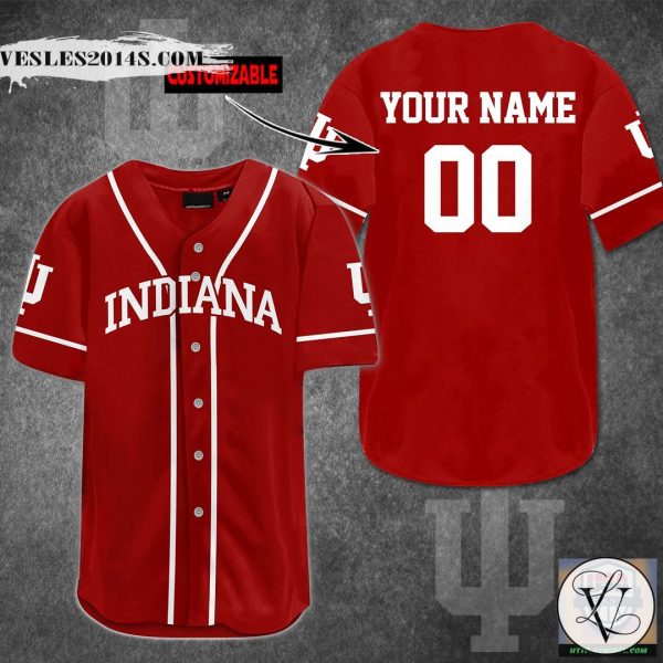 Indiana Hoosiers Men’s Basketball Personalized baseball jersey
