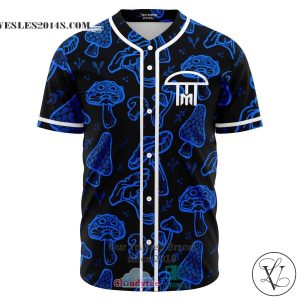Infected Mushroom black blue Baseball Jersey