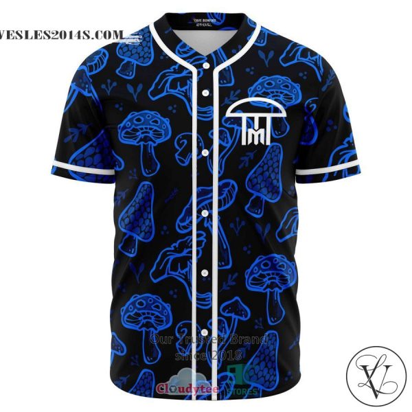 Infected Mushroom black blue Baseball Jersey