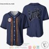 Inosuke Demon Slayer Navy Baseball Jersey Shirt