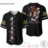 Jack & Sally The Nightmare Before Christmas All Over Print Black Baseball jersey