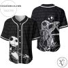 Jack Skellington All Over Print Baseball Jersey – Black