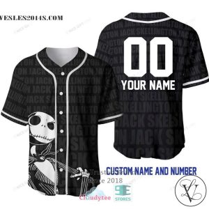 Jack Skellington Personalized Pattern Baseball Jersey Shirt