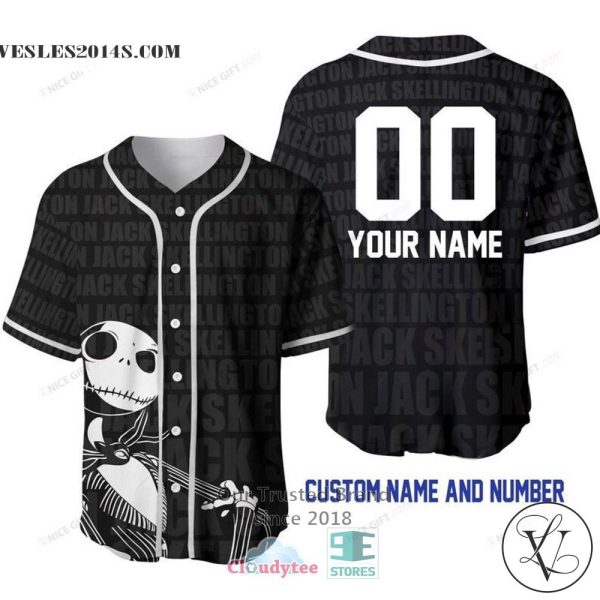 Jack Skellington Personalized Pattern Baseball Jersey Shirt
