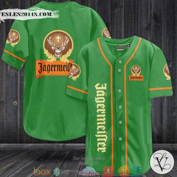 Jagermeister Green Baseball Jersey TiV