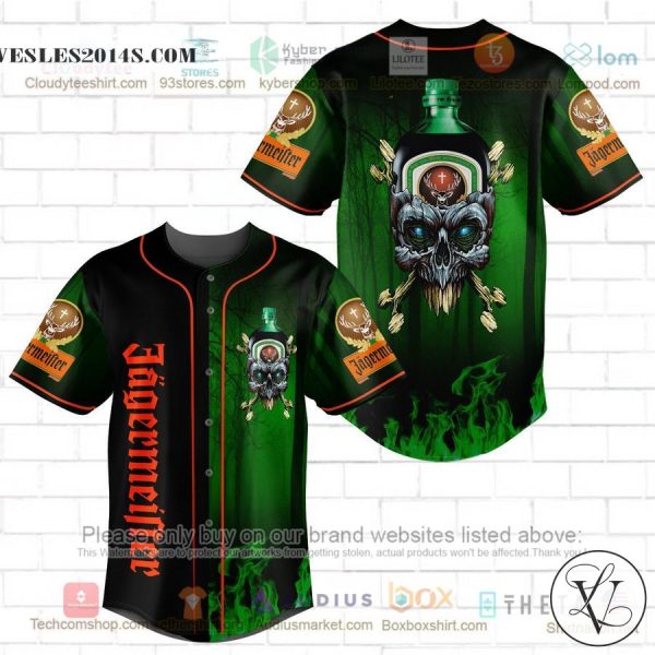 Jagermeister skull head Baseball Jersey