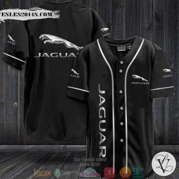 Jaguar Black Baseball Jersey
