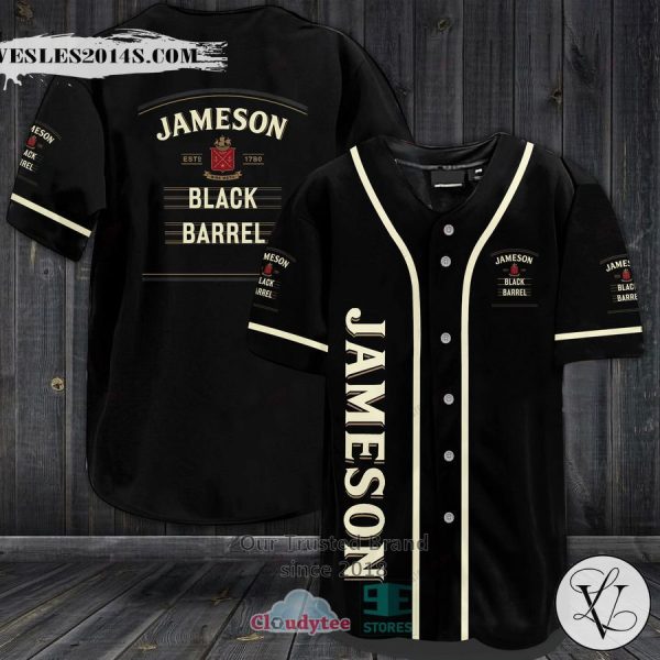 Jameson Black Barrel Black Baseball Jersey