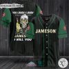 Jameson Irish Whiskey You Laugh I Laugh striped Baseball Jersey