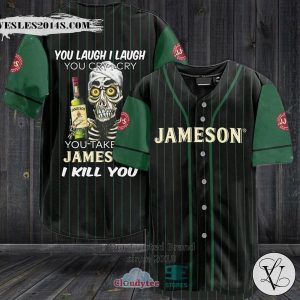 Jameson Irish Whiskey You Laugh I Laugh striped Baseball Jersey