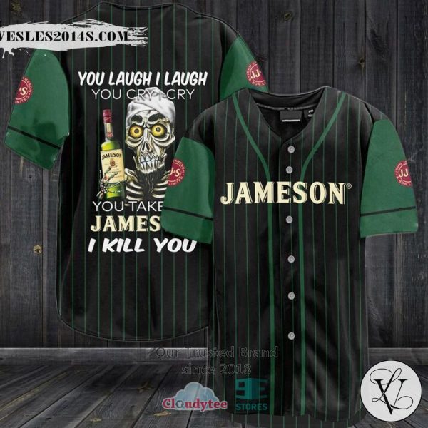 Jameson Irish Whiskey You Laugh I Laugh striped Baseball Jersey