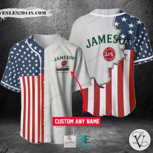 Jameson Irish Whiskey Your Name Baseball Jersey