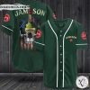 Jameson Irish Whisky Punisher Skull Baseball Jersey Shirt
