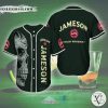 Jameson Irish logo skull green Whiskey Baseball Jersey