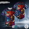 Japanese Tiger Tattoo Skull Baseball Jersey