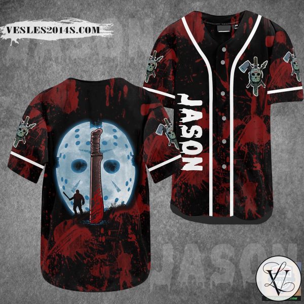 Jason Horror Killer Baseball Jersey