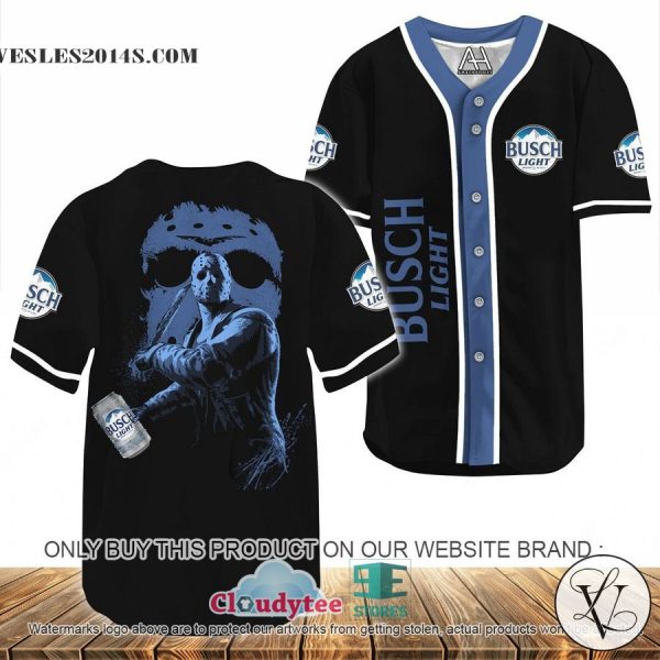 Jason Voorhees Crown Royal Blue Baseball Jersey