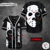 Jason Voorhees Mask Custom Name Black Baseball Jersey