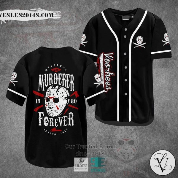 Jason Voorhees Murderer Horror Movie Baseball Jersey