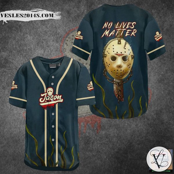 Jason Voorhees No Live Matter Baseball Jersey