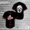 Jason Voorhees Red Blood Full Moon Baseball Jersey Shirt
