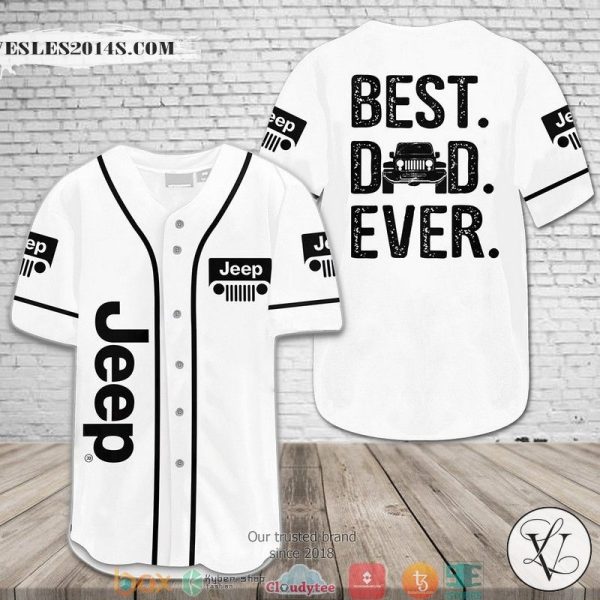 Jeep Best Dad Ever Baseball Jersey