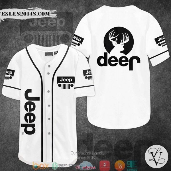 Jeep Giraffa White Baseball Jersey