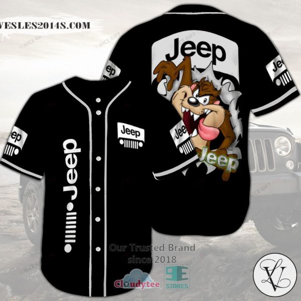 Jeep Tasmanian Devil black Baseball Jersey