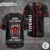 Jesus Is My Savior Fireball Is My Therapy Baseball Jersey
