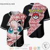 Jigglypuff Pokemon Baseball Jersey Shirt
