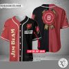 Jim Beam Your Name Red black Baseball Jersey