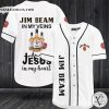 Jim Beam in my veins Jesus in my heart Baseball Jersey