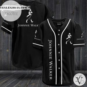 Johnnie Walker Whiskey Baseball Jersey – Black