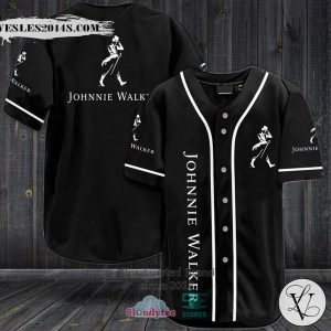 Johnnie Walker logo black Baseball Jersey
