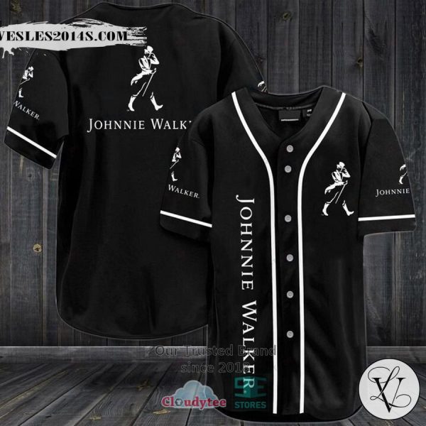 Johnnie Walker logo black Baseball Jersey