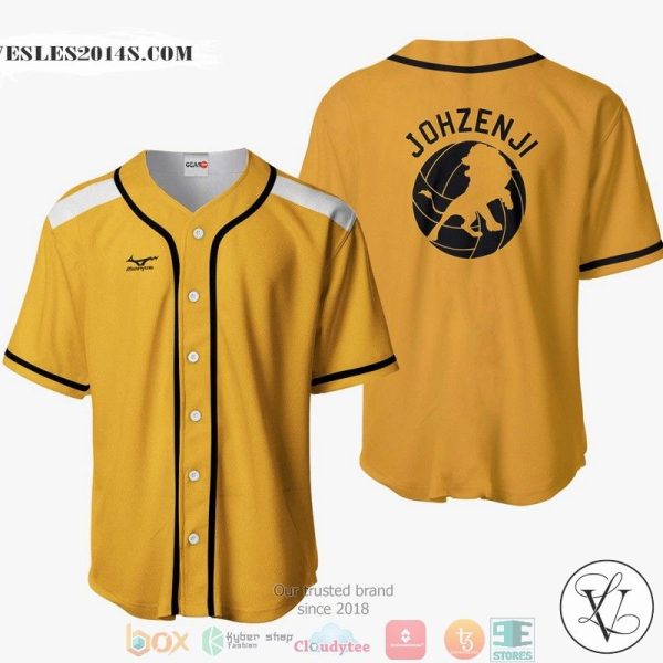 Johzenji Haikyuu yellow Baseball Jersey Shirt