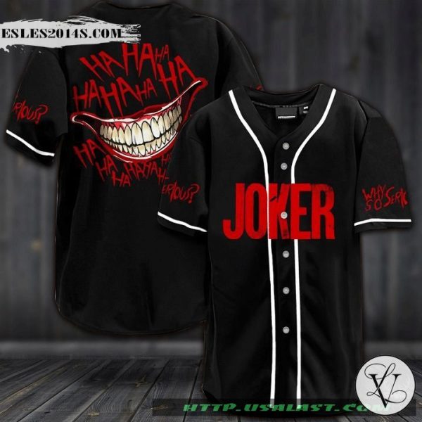 Joker Smile Baseball Jersey Shirt