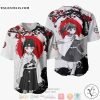 Kanao Tsuyuri Demon Slayer Grey Baseball Jersey Shirt