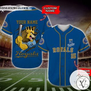 Kansas City Royals Baseball Jersey MLB Custom Name And Number