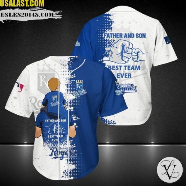 Kansas City Royals Father And Son Team Baseball Jersey Shirt