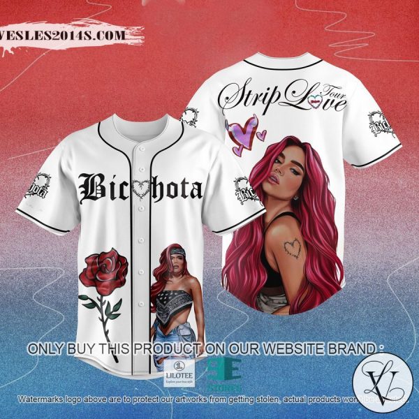 Karol G BICHOTA Strip love tour Baseball Jersey